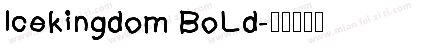 Icekingdom BoLd字体转换